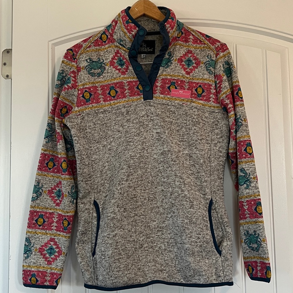 Simply Southern Tribal Better Sweater pullover Size Small